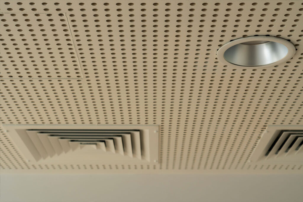 Acoustic Ceiling Panels and Tiles with vents