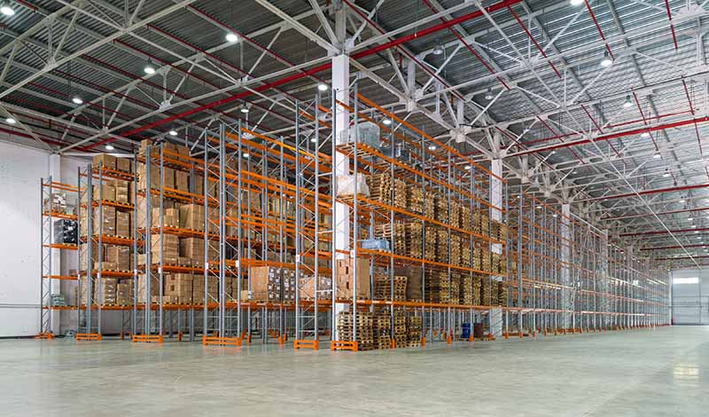 Automated racking Systems in a warehouse setting