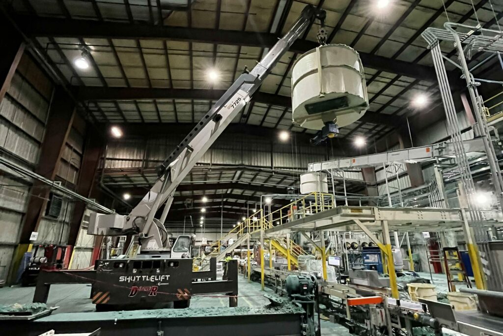 Crane Rigging Services in an industrial environment