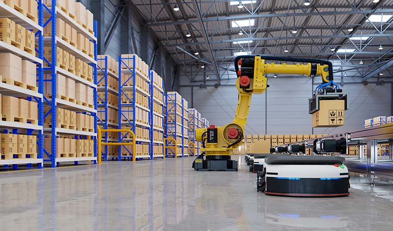 Automated Picking Systems - robotic systems working together in a warehouse