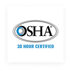 OSHA 30hr Safety Certified Logo