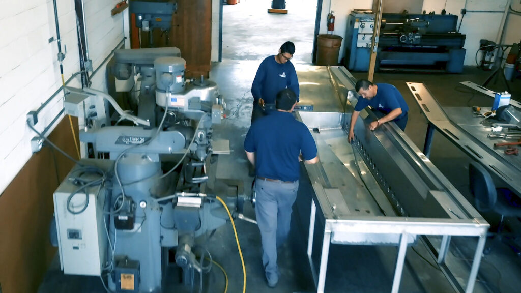 PEC Millwright Rigging team during safety training